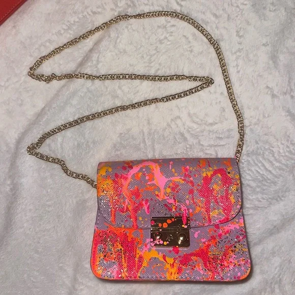 1 of 1 Hand Painted Anca Barbu Brand New Shoulder Bag PERFECT FOR SUMMER - Picture 3 of 16